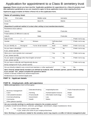 Application to Establish Monument CCAV Form