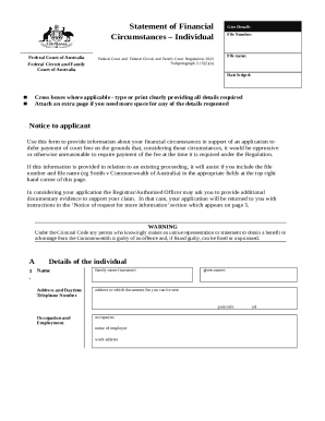 Financial Statement (form)