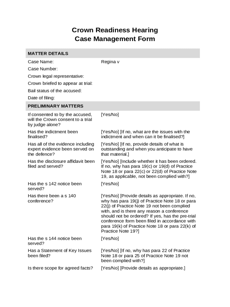 high court / crown court bail application / variation Doc Template
