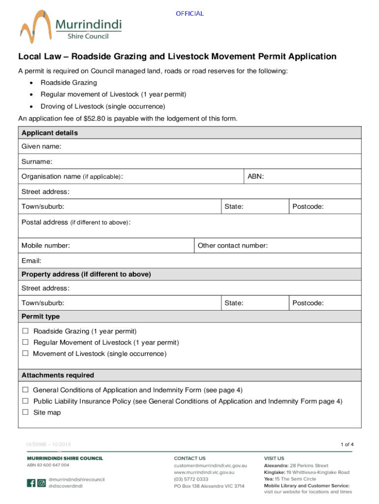 Fillable Online Application for Livestock Grazing Permit Studylib Fax