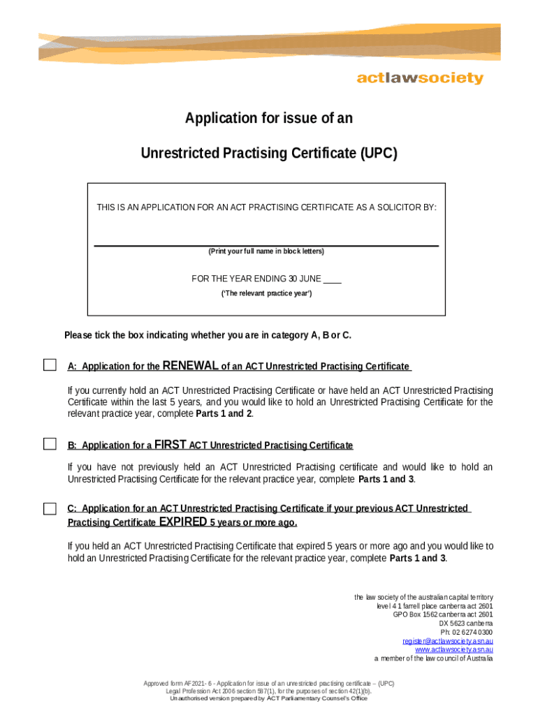 GUIDANCE NOTES For Practising Certificate, Qualifying Doc Template