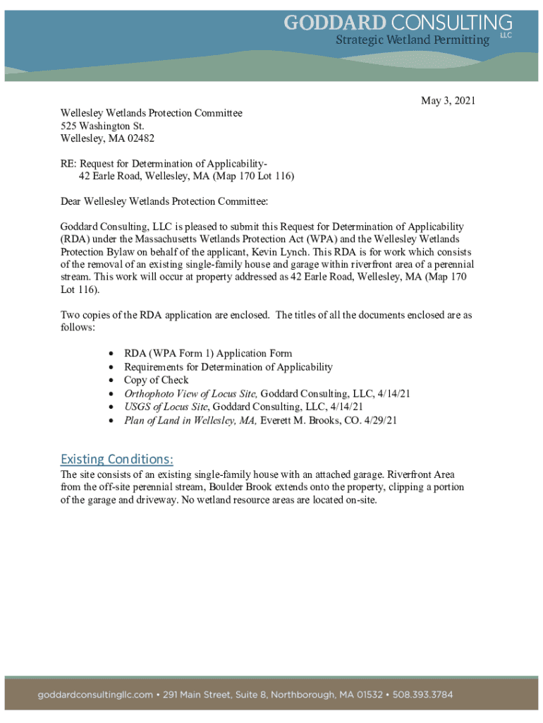 Fillable Online 42 Earle Road, Wellesley, MA (Map 170 Lot 116) Fax