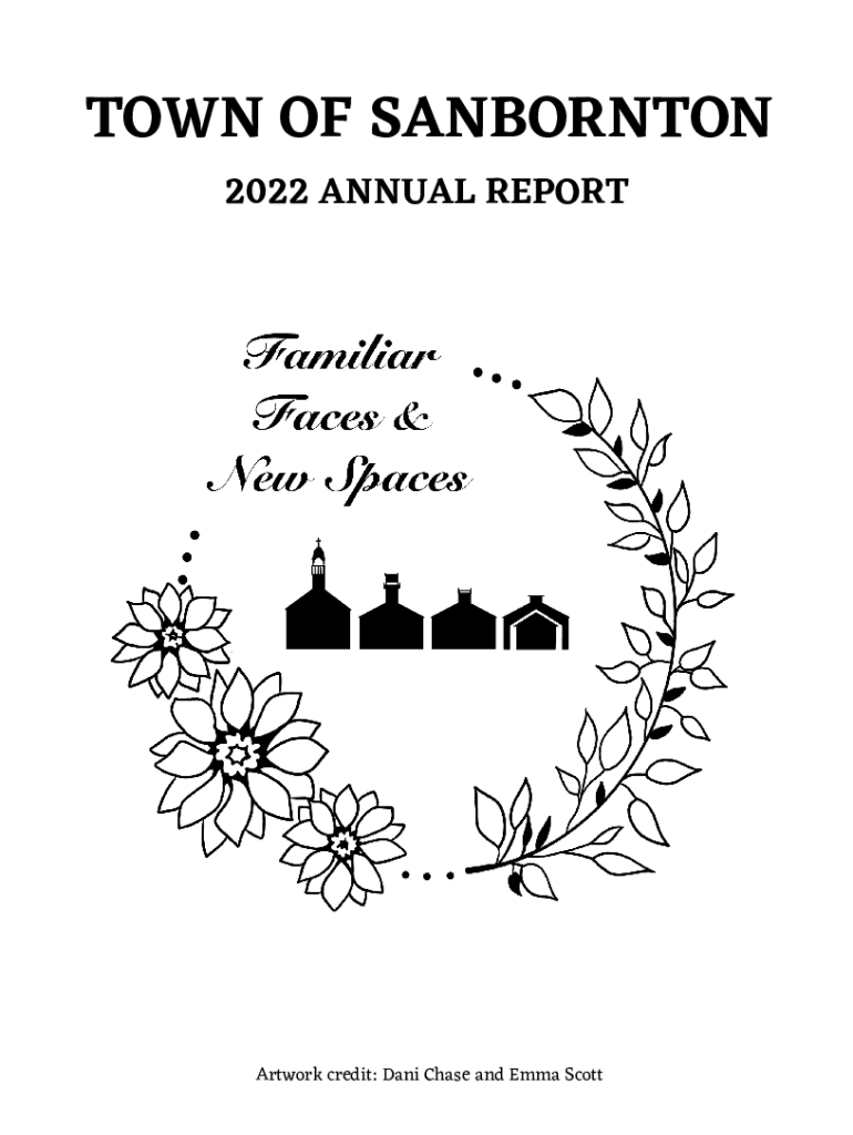 Fillable Online Annual reports of the town of Sanbornton for the year Fax Email Print