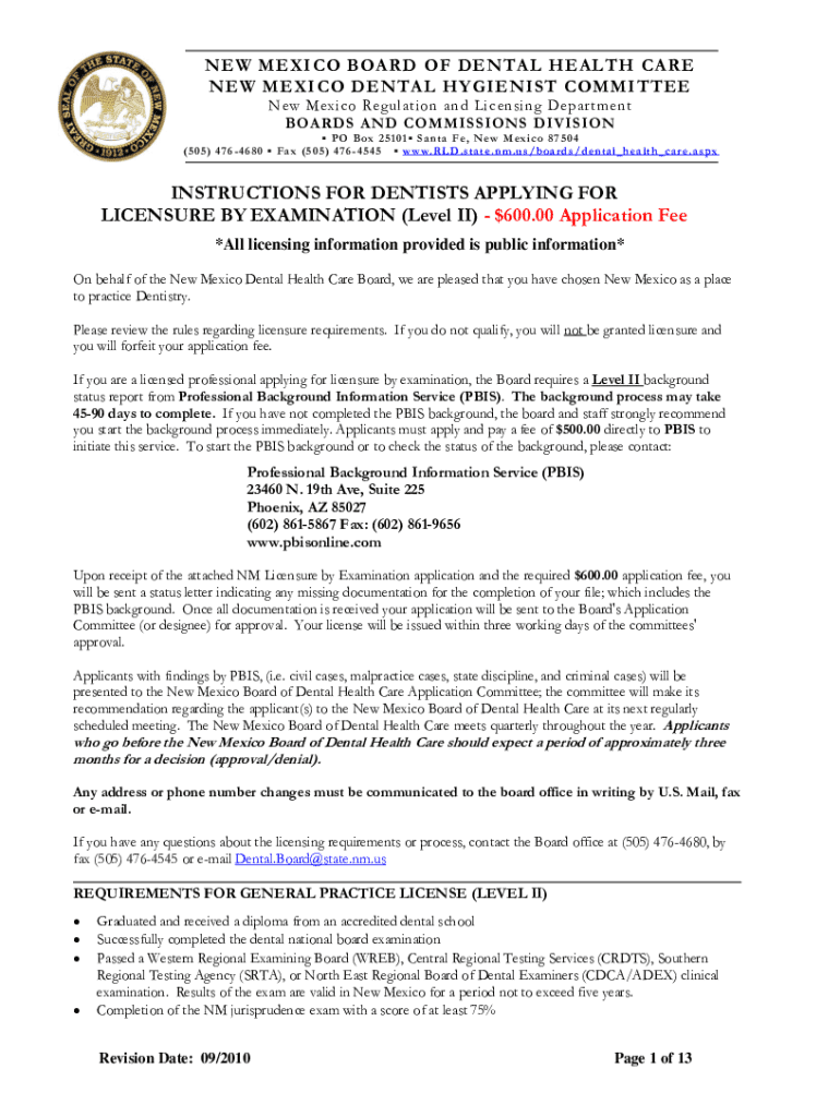 Fillable Online Occupational license information for Dental Assistants