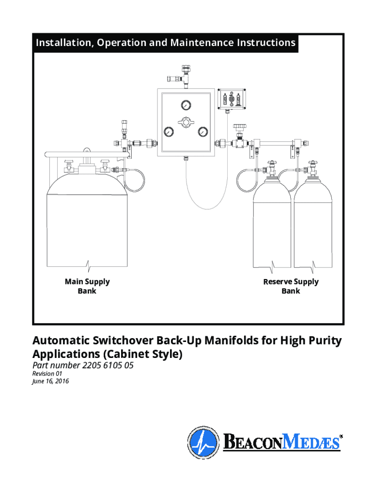 Fillable Online Automatic Switchover BackUp Manifolds for High Purity