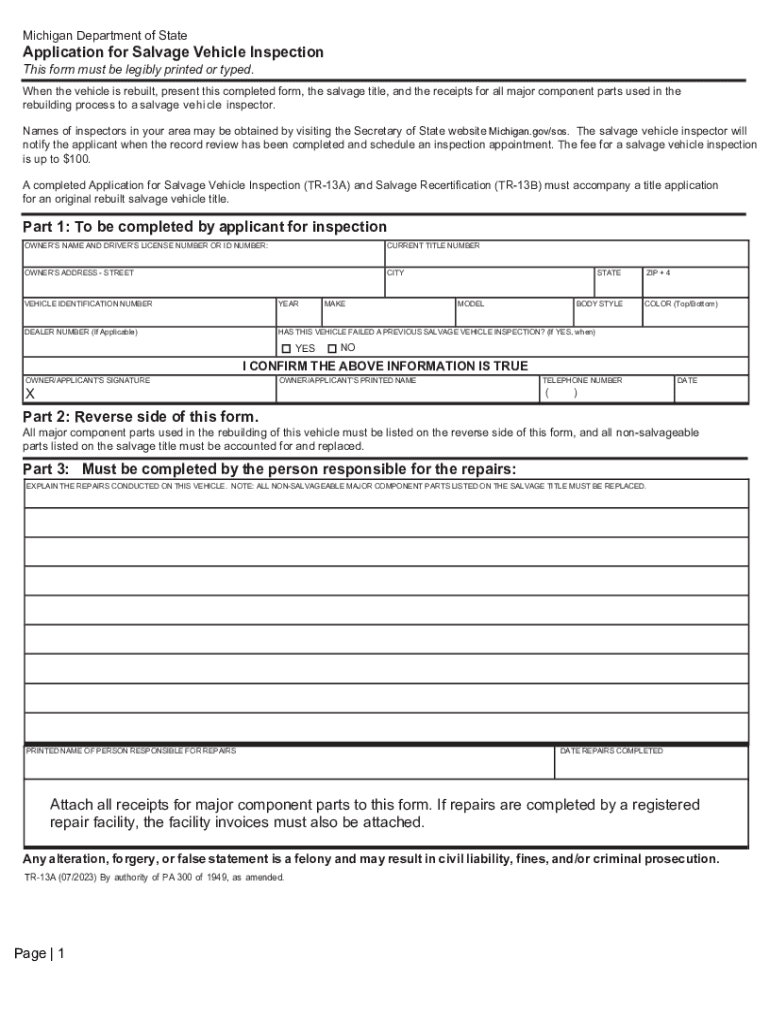 michigan inspection Preview on Page 1