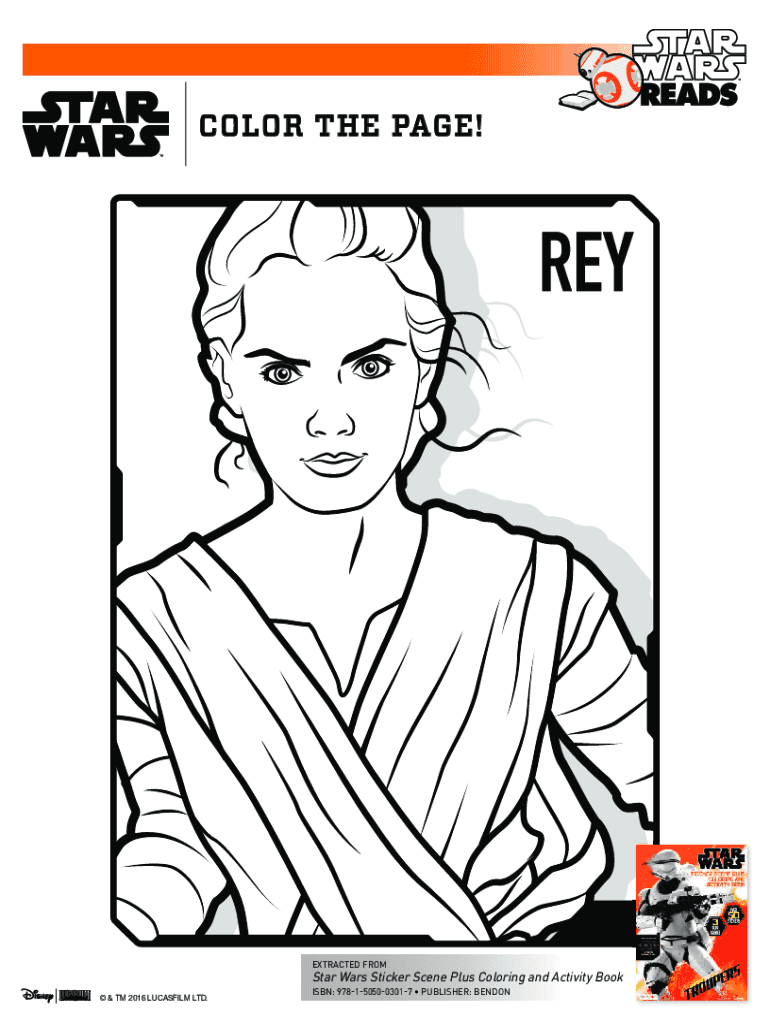 Fillable Online Deluxe Star Wars Giant Coloring Book For Kids Toddlers