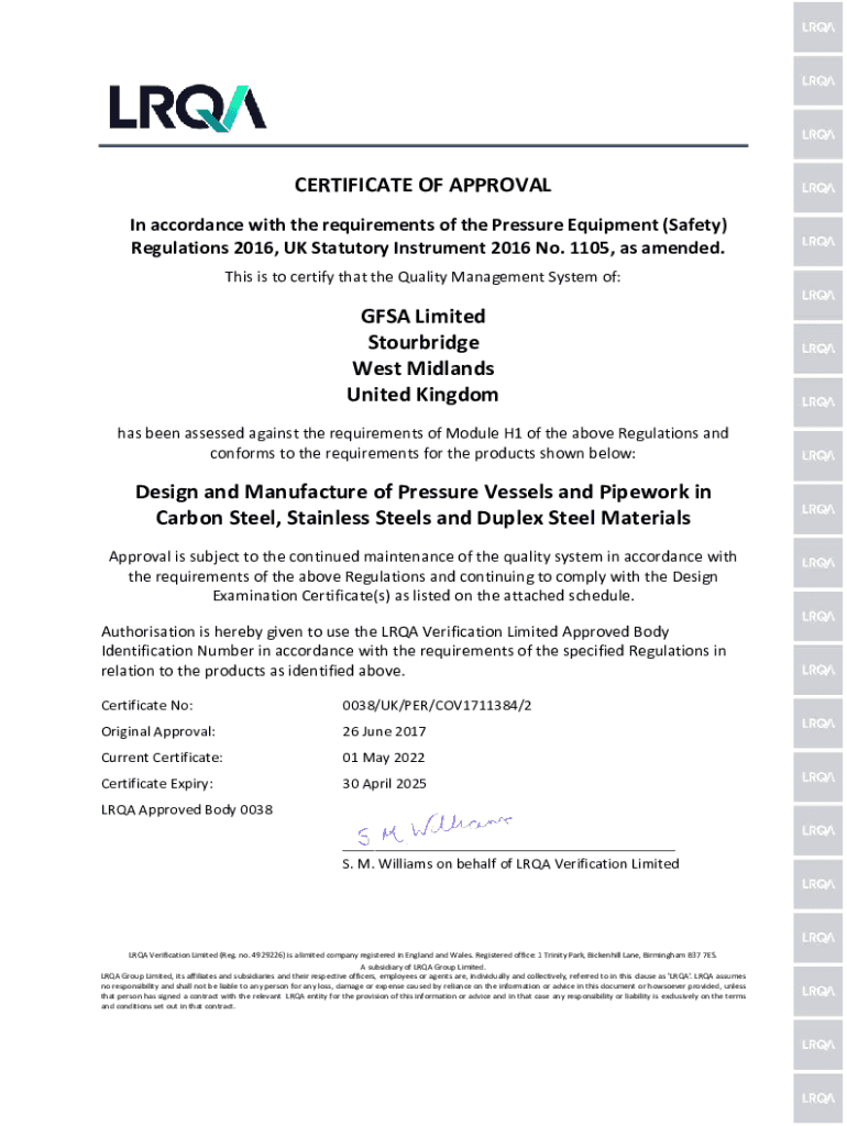 Fillable Online In accordance with the requirements of the Pressure