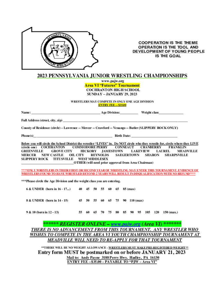 Fillable Online COCHRANTON HIGH SCHOOL Fax Email Print pdfFiller