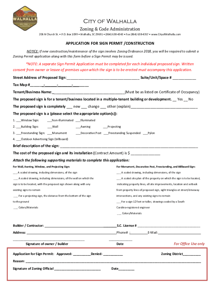 Fillable Online Walhalla's property maintenance rules to be enforced