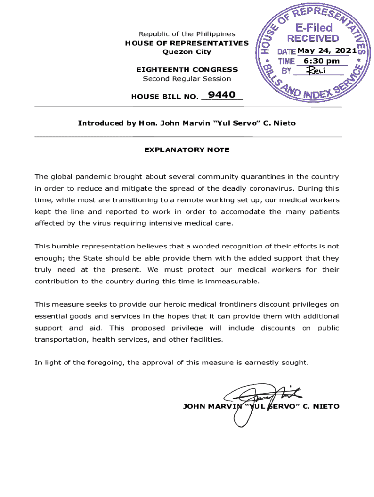 Fillable Online HOUSE OF REPRESENTATIVES Quezon City Fax Email