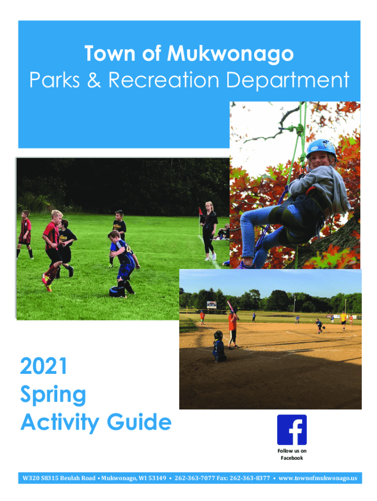 Fillable Online The Town of Mukwonago Parks & Recrea Fax Email Print