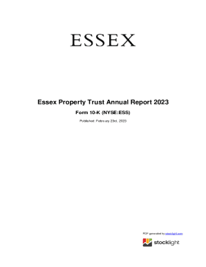 ESS SEC Filings - Essex Property Trust, Inc.