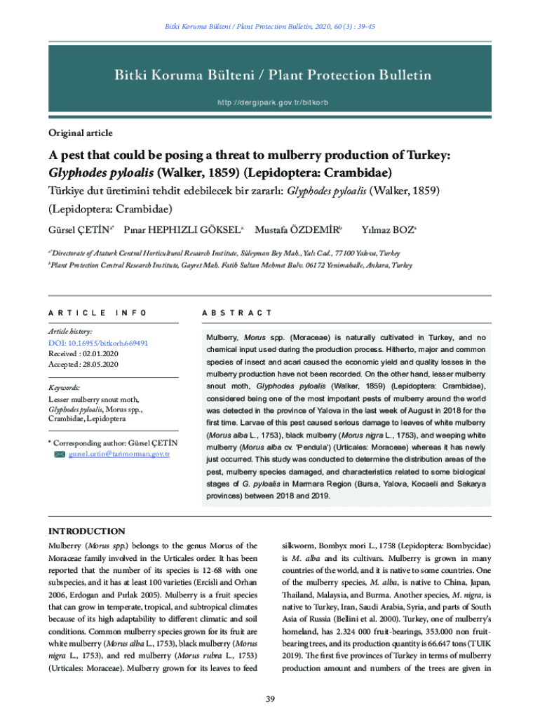 Fillable Online Plant Protection Bulletin Fax Email Print pdfFiller