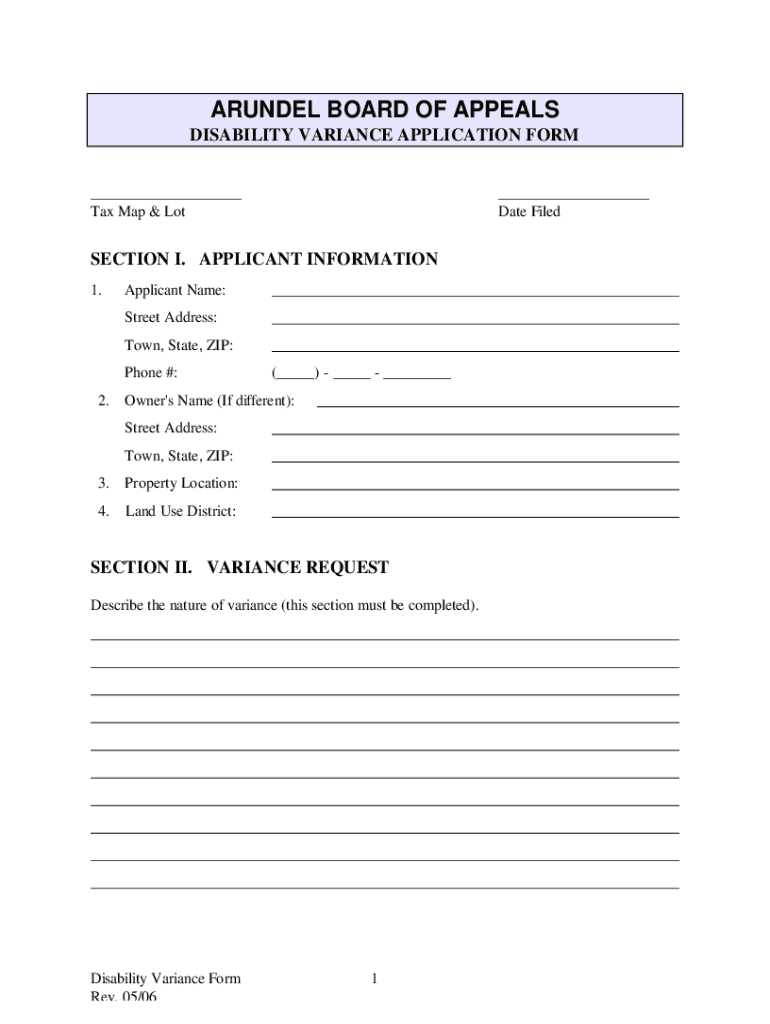 Fillable Online The Board of Appeals of Anne Arundel Count Fax Email