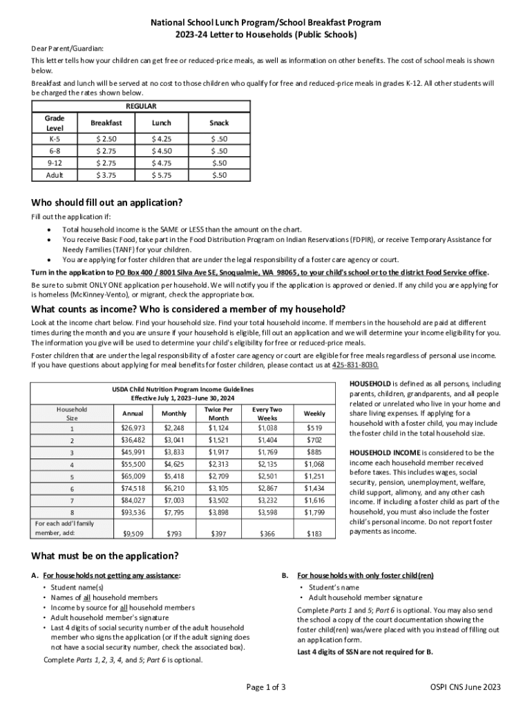 Fillable Online Food and Nutrition Services Annual InformationAugust