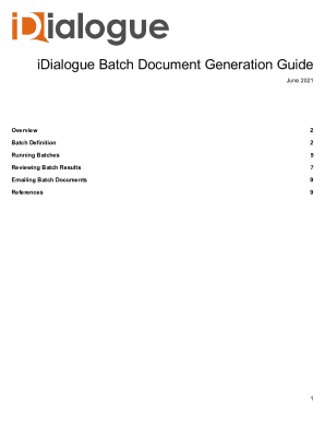 Fillable Online Batch (template based) document generation in Fax Email Print pdfFiller Fillable Online Batch (template based) document generation in Fax Email Print pdfFiller