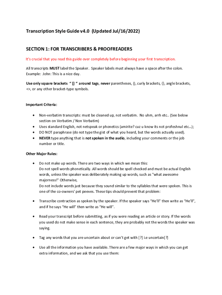 Fillable Online How to Write a Transcript: A Definitive Guide to ...