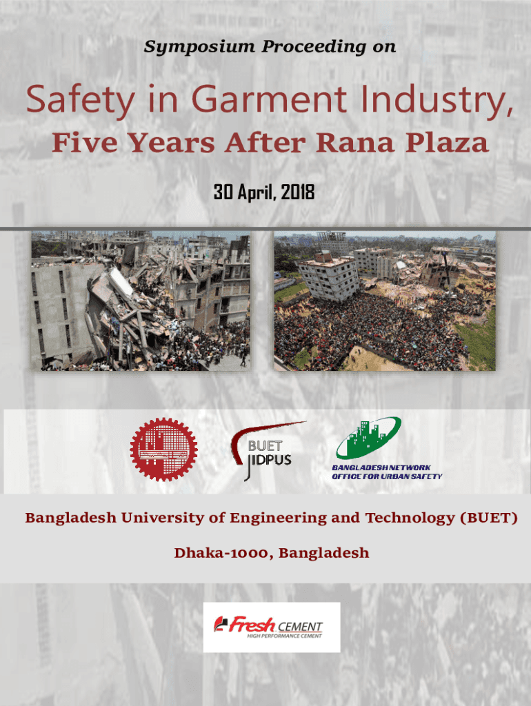 Fillable Online Symposium on Safety in Garment Industry, Five Years
