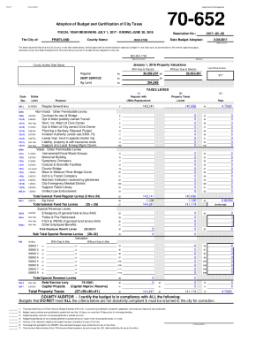 Less: Uncollected Property Taxes - Levy Year