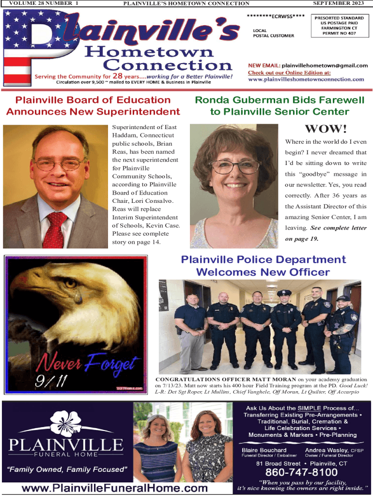 Fillable Online Plainville Police Department New Officer Fax