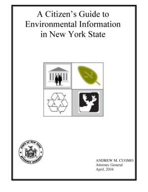 New York State Environmental Information Guide