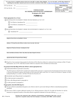 Form N-2 Registration Statement