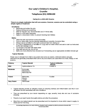 Eczema Treatment Plan for Children
