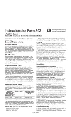 Form 8921 Instructions