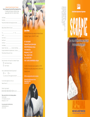 Alabama Scrapie Eradication Program Form