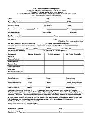 Application - Six Rivers Property Management - Fill and Sign Printable  Template Online