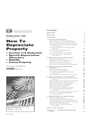 Publication 946 Depreciation Guide