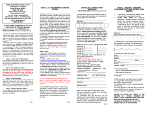 Arizona Traffic Violation Response Form