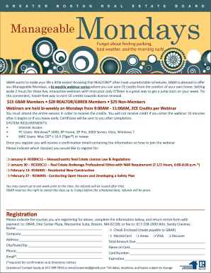 GBAR Real Estate Continuing Education Webinar Registration