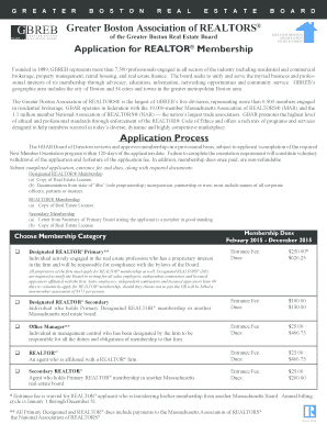 Greater Boston REALTOR® Membership Application