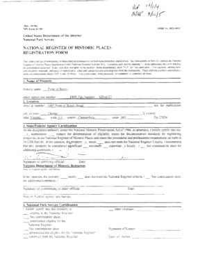 National Register of Historic Places Registration Form