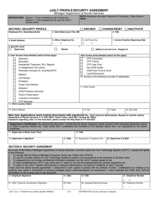 JJOLT Profile/Security Agreement