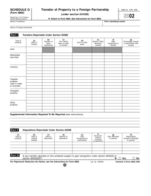 Schedule O Form 8865