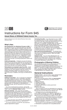 Instructions for Form 945