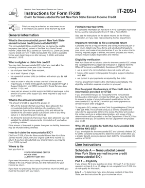 New York State Noncustodial Parent Earned Income Credit Form