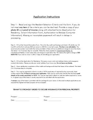 Tenant Information Form