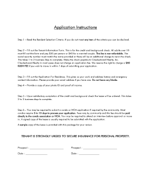 Tenant Information Form