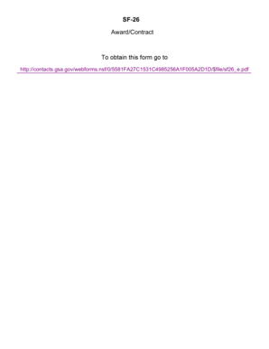 SF-26 Award/Contract Form