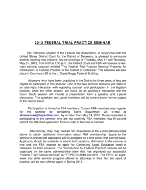 Federal Bar Association Membership Application