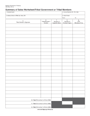 Michigan Tribal Tobacco Tax Refund Form