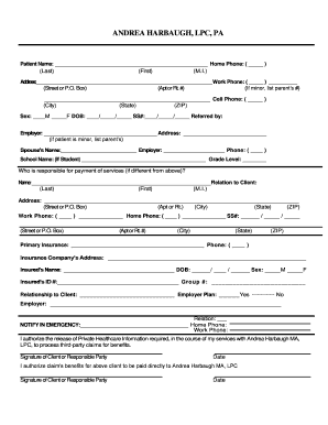 Mental Health Assessment and Treatment Consent Form