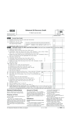 IRS Form 8830 Enhanced Oil Recovery Credit