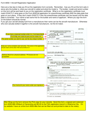 FAA Aircraft Registration Application