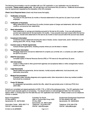 California Multi-Agency Offer in Compromise Form