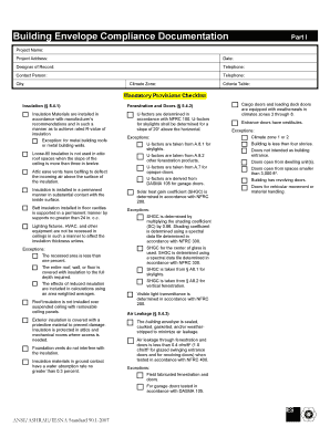 ASHRAE 90.1-2007 Compliance Forms